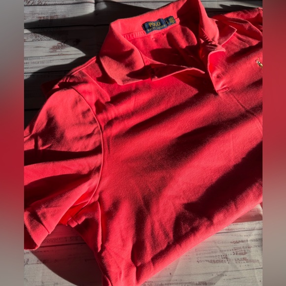 Ralph Lauren - Classic Fit - Coral Color Large Men Polo Shirt - Picture 2 of 4